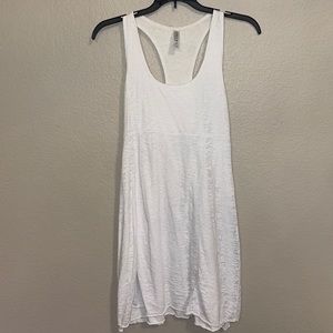 Soybu white racer back mini dress M
